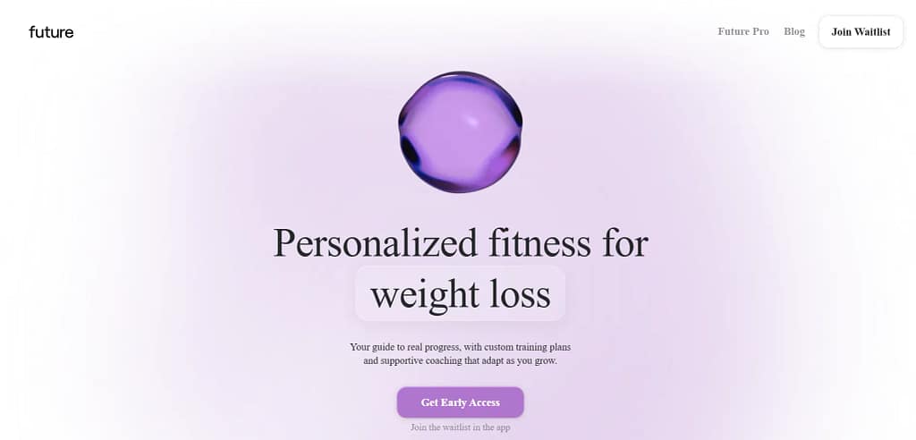 Future Preview of an online service platform connecting users with professional trainers and specialists.