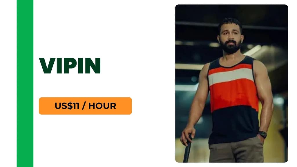 Profile image of Vipin, an online fitness trainer offering personal training sessions for $11 per hour.